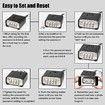 Outdoor Padlock [One Touch Unlock] High Security Weatherproof, Hidden Password Design Suitable for Locker,Black