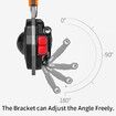 LED Small Flashlight Multitool,Rechargeable Keychain Light,COB Multi-Function Mini Work Light,500 Lumens,7 Lighting Modes with Electric Lighter,Seat Belt Cutter,Screwdriver,Whistle (Orange)