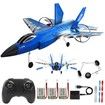 RC Airplane F-35 Jet Plane 2 CH Easy to Fly for Kids Beginners (Blue)