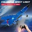 RC Airplane F-35 Jet Plane 2 CH Easy to Fly for Kids Beginners (Blue)