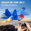 RC Airplane F-35 Jet Plane 2 CH Easy to Fly for Kids Beginners (Blue)