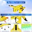 RC Plane 2CH Remote Control Plane SU35 RC Jet 2.4GHz RC Airplane RTF Easy to Fly Airplane Toys for Beginner,Kids,with Night Lights USB Charging (Yellow)