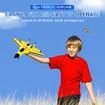 RC Plane 2CH Remote Control Plane SU35 RC Jet 2.4GHz RC Airplane RTF Easy to Fly Airplane Toys for Beginner,Kids,with Night Lights USB Charging (Yellow)