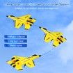 RC Plane 2CH Remote Control Plane SU35 RC Jet 2.4GHz RC Airplane RTF Easy to Fly Airplane Toys for Beginner,Kids,with Night Lights USB Charging (Yellow)