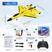 RC Plane 2CH Remote Control Plane SU35 RC Jet 2.4GHz RC Airplane RTF Easy to Fly Airplane Toys for Beginner,Kids,with Night Lights USB Charging (Yellow)