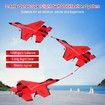 RC Airplane 2CH RC Plane 2.4GHz Remote Control Plane RTF SU35 RC Jet Easy to Fly Airplane Toys rc Planes for Kids and Beginner with Night Lights (Red)