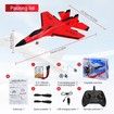 RC Airplane 2CH RC Plane 2.4GHz Remote Control Plane RTF SU35 RC Jet Easy to Fly Airplane Toys rc Planes for Kids and Beginner with Night Lights (Red)