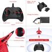 RC Airplane 2CH RC Plane 2.4GHz Remote Control Plane RTF SU35 RC Jet Easy to Fly Airplane Toys rc Planes for Kids and Beginner with Night Lights (Red)