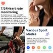 Smart Ring 12# Fitness Tracker Activity Tracker Rate Monitor Sleep Recorder Activity Reminder IP68 Waterproof Level Silver
