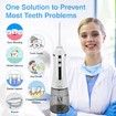 Water Flosser Cordless Teeth Cleaner Oral Irrigator Dental Calculus RemoverBraces & Bridges Car Plaque Remover for