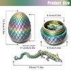 Easter Dragon Egg 3D Printed Dragon Egg Articulated Dragon Crystal Dragon with Dragon Fidget Dragon Egg Toy Executive Desk Toys