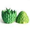 Dragon Egg,Red Mix Gold,Surprise Egg Toy with Flexible Dragon,3D Printed Gift,Articulated Dragon Egg Fidget Toy (Green and Yellow,12" Dragon )
