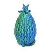 Dragon Egg,Red Mix Gold,Surprise Egg Toy with Flexible Dragon,3D Printed Gift,Articulated Dragon Egg Fidget Toy (Green and Blue,12" Dragon )