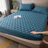 150*200CM Mattress Protector Cover (Without Pillowcase), watertight Fitted Sheet Pet Bed Cover Color Blue