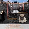 Car Seat Cover for Pets, Waterproof Nonslip Pet Seat Cover for Back Seat with Storage Pockets Dog Seat Cover Hammock for Cars Trucks and SUVs