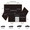 Car Seat Cover for Pets, Waterproof Nonslip Pet Seat Cover for Back Seat with Storage Pockets Dog Seat Cover Hammock for Cars Trucks and SUVs