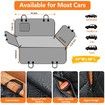 Dog Seat Cover Waterproof Hammock 600D Nonslip Durable Soft Pet Back Seat Covers for Cars Trucks and SUVs