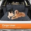 Dog Seat Cover Waterproof Hammock 600D Nonslip Durable Soft Pet Back Seat Covers for Cars Trucks and SUVs(Black)
