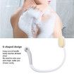Curved Back Bath Brush for Elderly Frozen Shoulder, U Shape Shower Brush with Soft Bristles, Cleansing Scrubbe