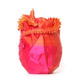 3D Printed Dragon in Egg,Full Articulated Crystal Dragon with Dragon Egg,Flexible Joints Home Decor Executive Desk Toys,Office Decor (Red)