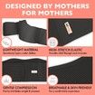 Maternity Belly Band for Pregnant Women for Abdomen,Pelvic,Waist,Back All Stages of Pregnancy Postpartum Belly Band (Black) Pregnant Mom Gifts