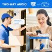 WiFi Security Camerax4 CCTV Set Solar Wireless Home PTZ Outdoor Surveillance System 4MP Spy Waterproof Remote Channel