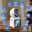 WiFi Security Camerax2 Baby Home Cam Wireless Surveillance Motion Detection 2K 3MP 2 Way Video Pet Smart Indoor Desktop Monitor