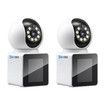 WiFi Security Camerax2 Baby Home Cam Wireless Surveillance Motion Detection 2K 3MP 2 Way Video Pet Smart Indoor Desktop Monitor
