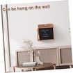 Rustic Burnt Wood Wall Mountable Restaurant Tip, Fundraising Donation Money Collection or Comment Ballot Box with Lock and Key, Clear Acrylic Sign Holder and Chalkboard Surface