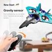 Jet Fighter Stunt RC Plane 2 4GHz Remote Control Airplane with 2 Batteries 360 Drop Resistant Stunt Spin Remote Light RC Airplane Gifts for Kids Boys