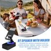 Phone Stand With Speaker,4 In 1 Collapsible Phone Stand Wireless Speaker,360 Degree Rotation Portable Phone Stand For Phones And Tablets