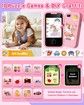 Smart Touch Screen Kids Phone Unicorn Gifts for Girls Age 6-8 with Dual Camera Music Game Learning Toy Phone Christmas Birthday Gifts for Girls
