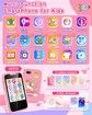 Smart Touch Screen Kids Phone Unicorn Gifts for Girls Age 6-8 with Dual Camera Music Game Learning Toy Phone Christmas Birthday Gifts for Girls