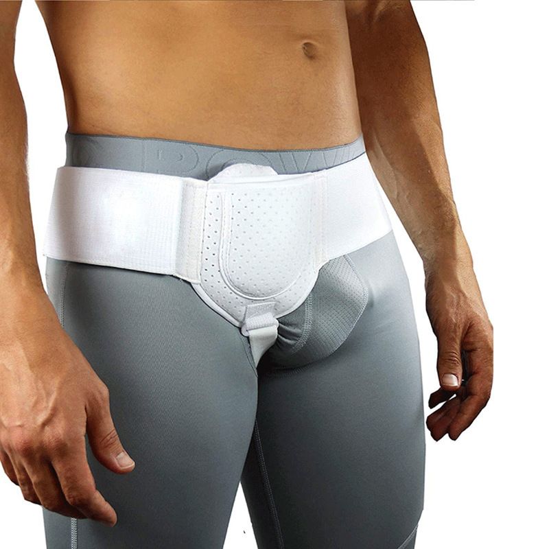 Hernia Belt Truss Hernia Band Inguinal for Men, Left Or Right Side Adjustable Waist Strap for Men and Woman Hernia Guard Inguinal Truss,White
