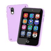 Kids Smartphone Phone Toys Touch Screen Dual Cameras Music Games Flashlight Alarm Pedometer Stories Sight Words Learning Gifts Purple