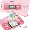 Kids Tablet, Learning Pad with 102 Activities Tablet with ABC Alphabet/Words/Music/Math, Interactive Educational Electronic Toys (Pink)