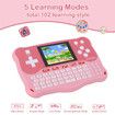 Kids Tablet, Learning Pad with 102 Activities Tablet with ABC Alphabet/Words/Music/Math, Interactive Educational Electronic Toys (Pink)