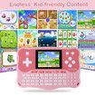 Kids Tablet, Learning Pad with 102 Activities Tablet with ABC Alphabet/Words/Music/Math, Interactive Educational Electronic Toys (Pink)