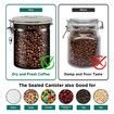 Airtight Coffee Canister,1500ML Stainless Steel Coffee Container CO2 Valve Vacuum Coffee Bean Storage