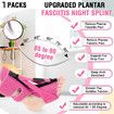 1 Pack Plantar Fasciitis Night Splint,Upgrade 3 Adjustable straps Relief for Women & Men,Brace,Achilles Tendonitis and Foot Drop(Pink)