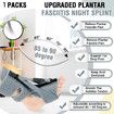 1 Pack Plantar Fasciitis Night Splint,Upgrade 3 Adjustable straps Relief for Women & Men,Brace,Achilles Tendonitis and Foot Drop(Grey)