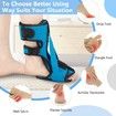 1 Pack Plantar Fasciitis Night Splint,Upgrade 3 Adjustable straps Relief for Women & Men,Brace,Achilles Tendonitis and Foot Drop(Blue)