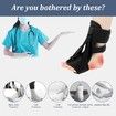 1 Pack Plantar Fasciitis Night Splint,Upgrade 3 Adjustable straps Relief for Women & Men,Brace,Achilles Tendonitis and Foot Drop(Black)