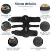 1 Pack Plantar Fasciitis Night Splint,Upgrade 3 Adjustable straps Relief for Women & Men,Brace,Achilles Tendonitis and Foot Drop(Black)