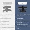 1 Pack Plantar Fasciitis Night Splint,Upgrade 3 Adjustable straps Relief for Women & Men,Brace,Achilles Tendonitis and Foot Drop(Black)
