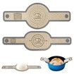Silicone Bread Sling Dutch Oven Liner,Non-Stick & Easy Clean Reusable Oval and Round Silicone Bread Baking Mat with Long Handles,Easy to Transfer Sourdough Bread - 2 Gray set