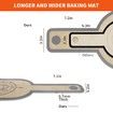Silicone Bread Sling Dutch Oven Liner,Non-Stick & Easy Clean Reusable Oval and Round Silicone Bread Baking Mat with Long Handles,Easy to Transfer Sourdough Bread - 2 Gray set