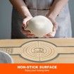 Silicone Bread Sling Dutch Oven Liner,Non-Stick & Easy Clean Reusable Oval and Round Silicone Bread Baking Mat with Long Handles,Easy to Transfer Sourdough Bread - 2 Gray set