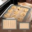 Silicone Baking Mat,3 Pack Reusable Baking Mat,Non-Stick,Food Safe Silicone Mats for Baking,Oven Baking Sheet for Making Cookies,Macaroons,Bread