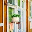 Swing Hanging Planter Cute Planter Pots for Outdoor Indoor Plants Succulent Pots for String Resin with Drainage Hole Gifts